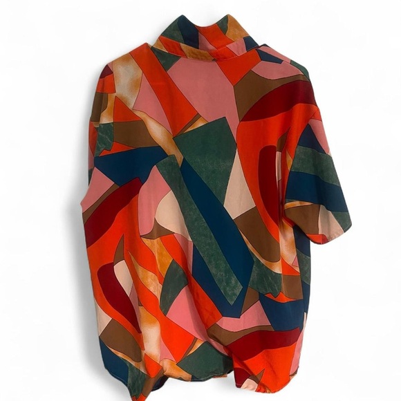 Colorful Abstract Button-Up Shirt - Picture 2 of 2